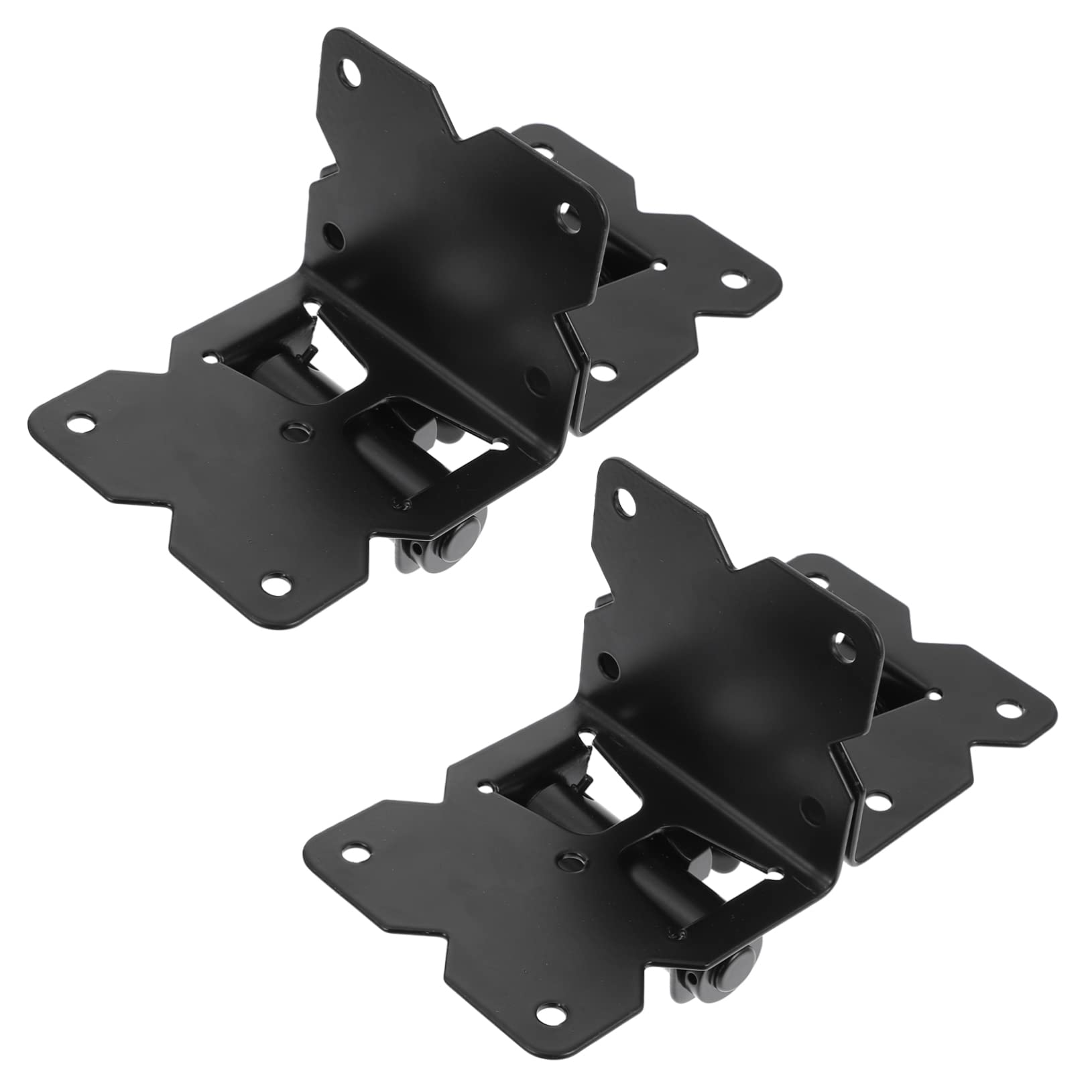 Charnières métalliques pour clôtures et portails de jardin Veemoon en lot de 2 pièces