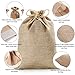 Homum 6 PCS 12x16 Inch Burlap Gift Bags with Drawstring and Gift Tags, Burlap Sack, Jute Bags for Christmas, DIY Craft