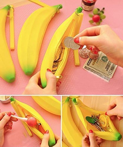Unexpectedly Cute Banana Shape Silicone Coin Purse – Unique Novelty Wallet with Zipper, Bright Yellow Pouch for Kids, Teens & Women, Fun Gift for Friends & Party Favors - Image 7
