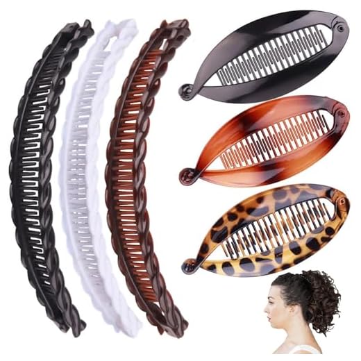 Banana Hair Clips Vintage Clincher Combs Tool for Thick Curly Hair Accessories Combs Double Banana Clip Set for Women Girls