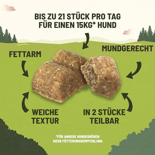 Adventuros Training Hundeleckerlis, reich an Lachs, 6er Pack (6 x 115g)