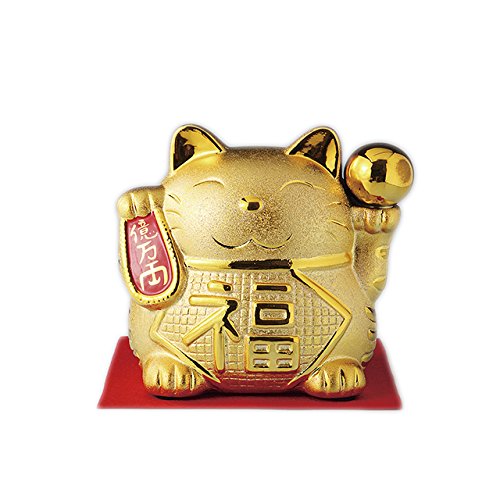 Amazon.co.jp: 金運招き猫 大(金球)バンク 119195 : Toys & Games