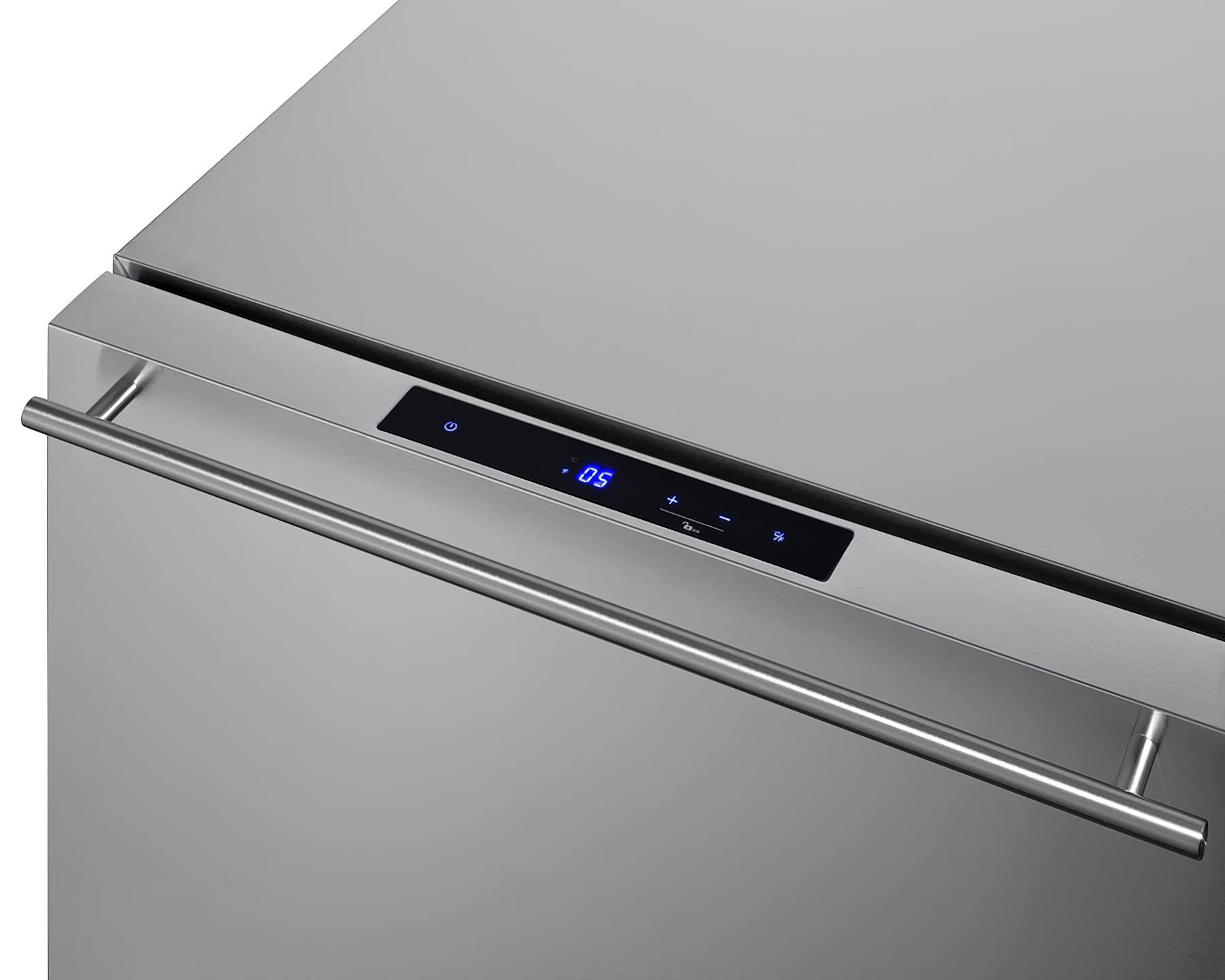 Summit 24” Two Drawer Freezer, 3.7 cu.ft.Capacity, ADA Compliant, Stainless Steel, Panel Ready Capable*- ADFD243CSS (*Panels Not Included) - View 3 | Fridge.com