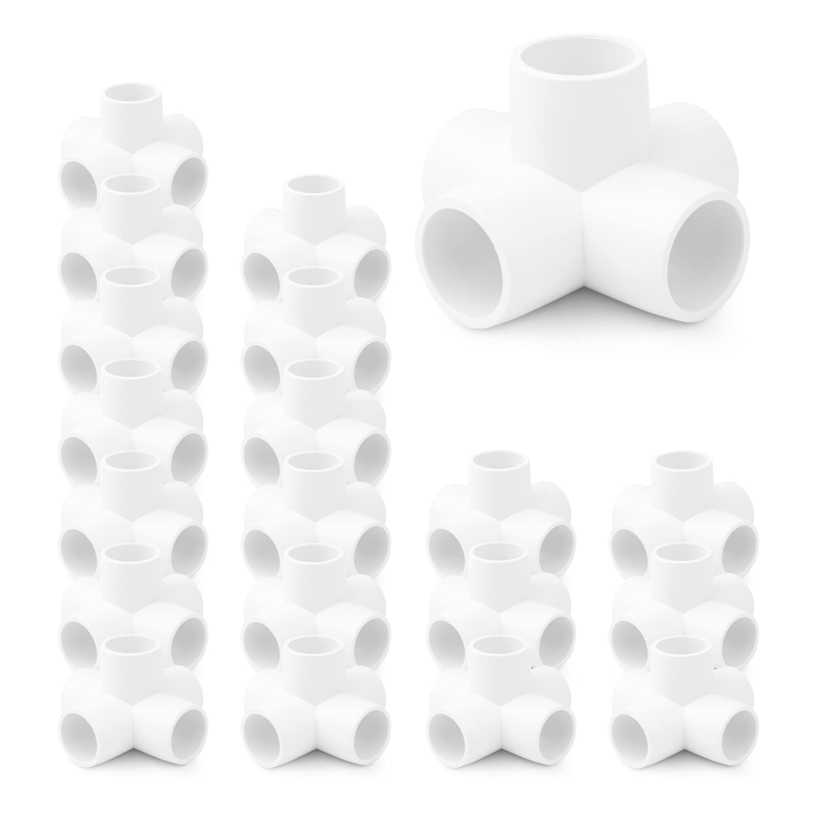 Buy 14PCS 3/4Inch PVC Pipe Fittings,5Way PVC Fittings Elbow for SCH40