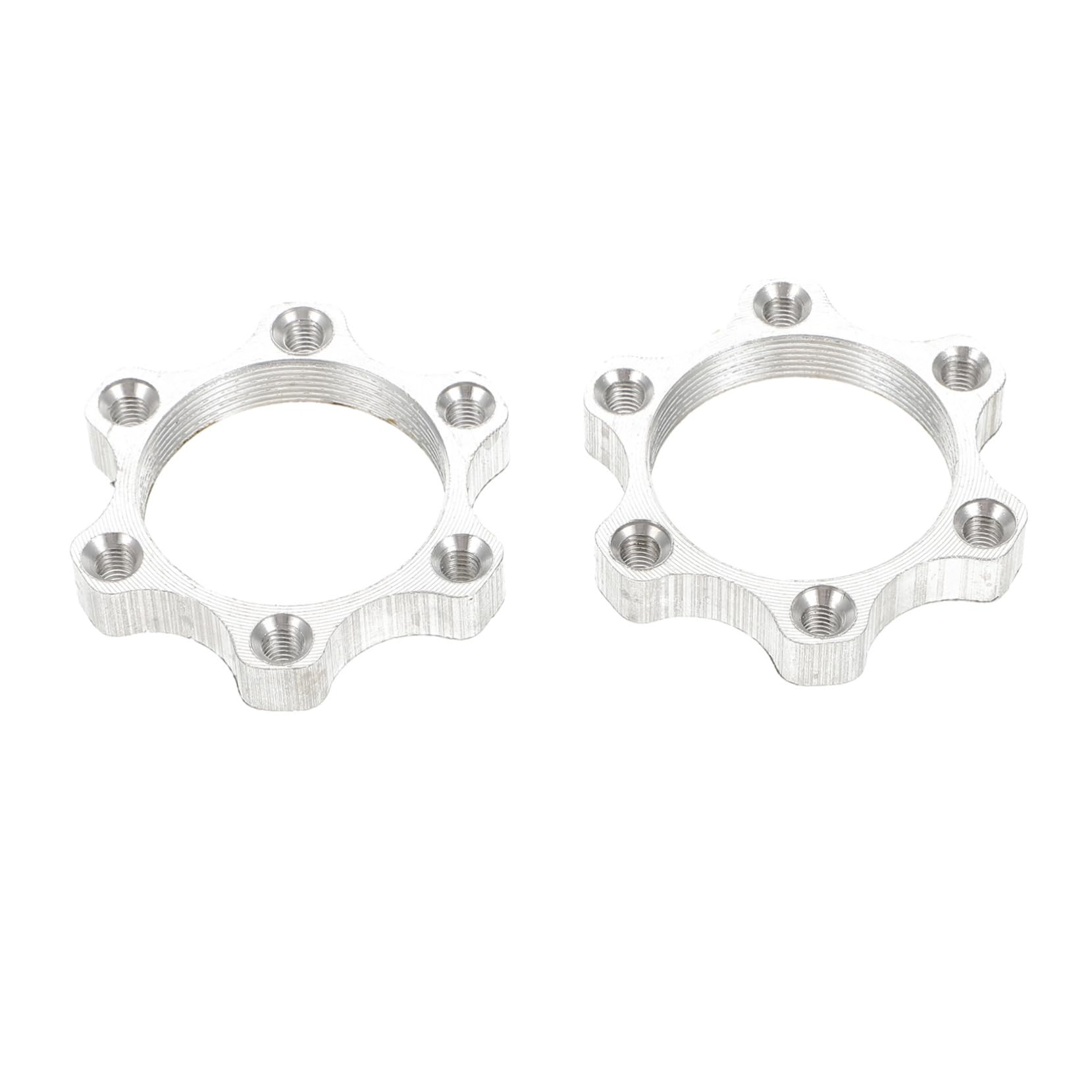 Mikikit Disc Brake Pad Set 6-Hole Hub Adapter for Road Bikes Aluminum Alloy Durable and Easy to Use