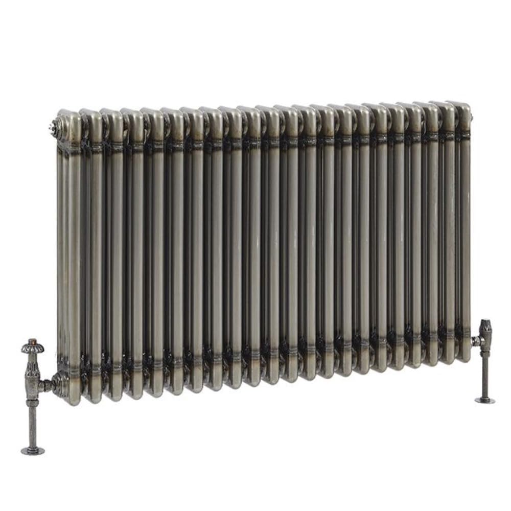 Milano Raw Metal Windsor Cast Iron Style Horizontal Triple Column Radiator - 500Mm X 1010Mm