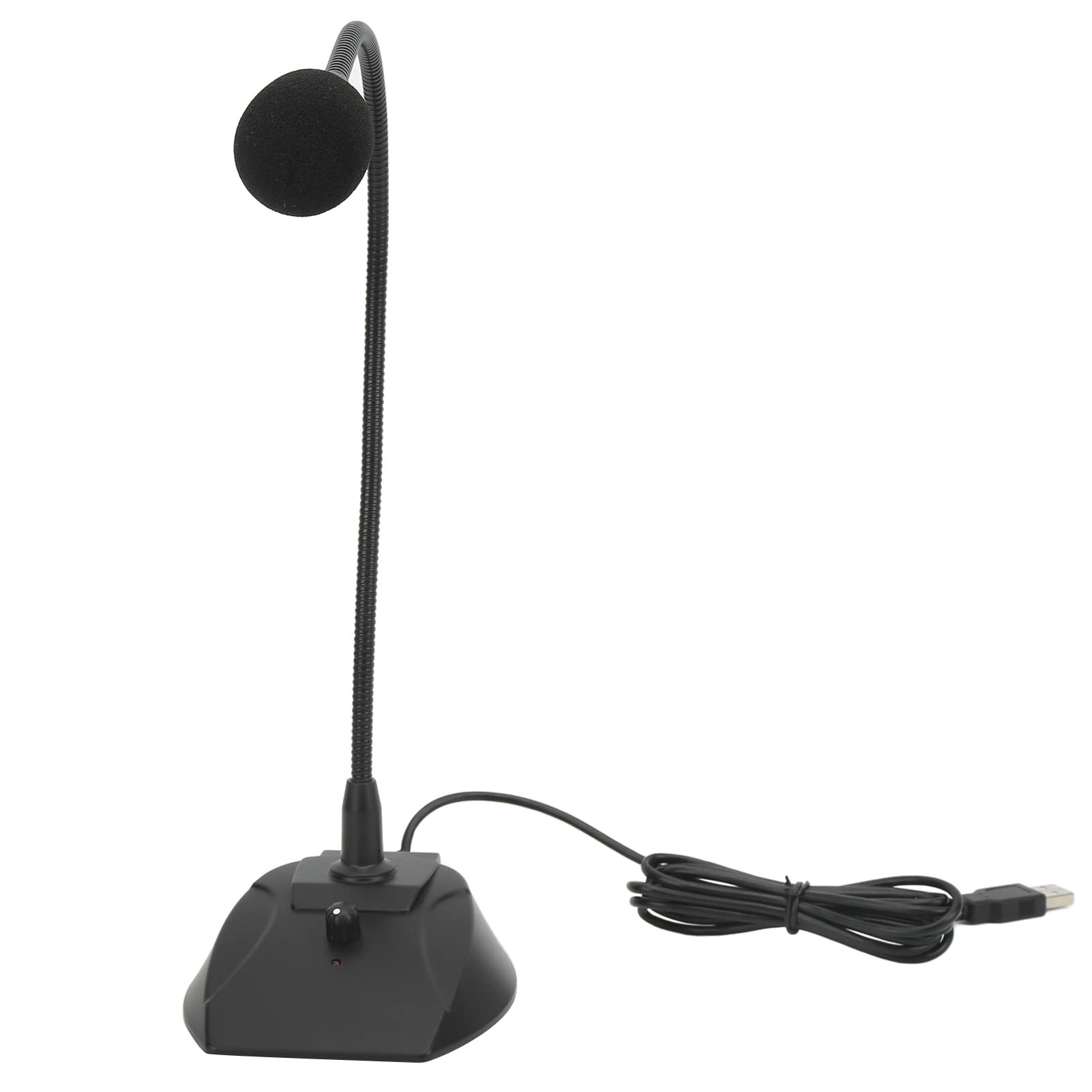 Microfono a condensatore con cavo USB, con pickup cardioide, regolabile, collo d'oca per lezioni e riunioni online, design in metallo