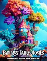 Fantasy Fairy Homes Coloring Book for Adults: Discover Mystical and Fantasy Fairy Houses, Enchanted Forests, and Fairytale Architecture in these ... Pages for Stress Relief and Relaxation B0D9P91GLR Book Cover