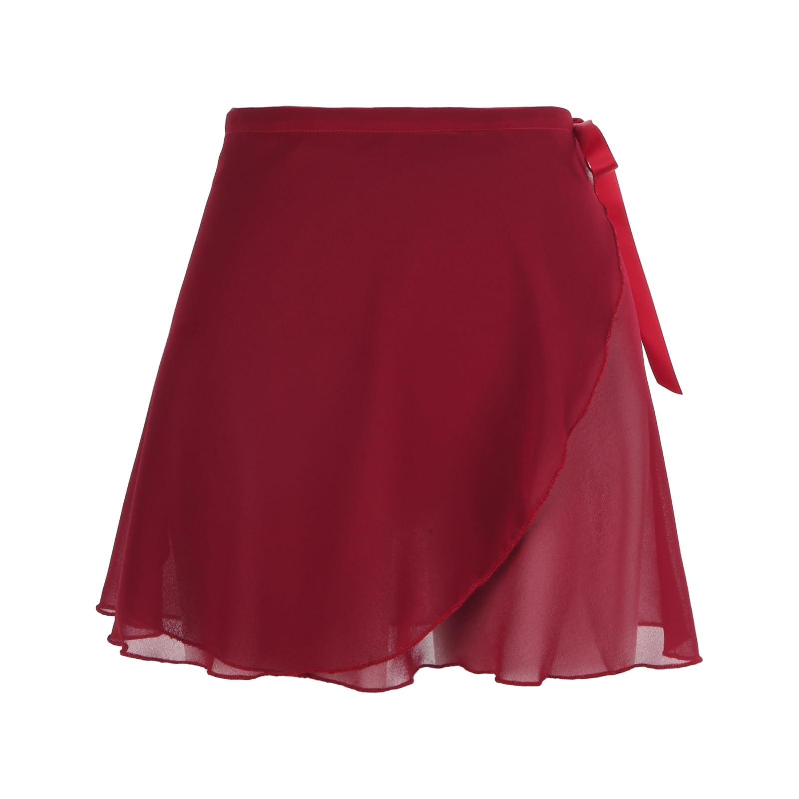 Women's Ballet Wrap Skirt Chiffon Dance Wrap Skirt with Adjustable Waist Tie Gymnastics Ballet Skirts for Women-image-14