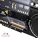 aiwa Retro Boombox BackTrack CD Player with Cassette Recording, Bluetooth 5.0, FM/AM Radio, USB/SD/AUX Inputs, VU Meters, LCD Display, Dual 40W Speakers (Black and Gold)