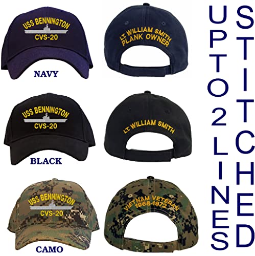 Gorra bordada personalizada USS Bennington CVS-20 miniatura 4