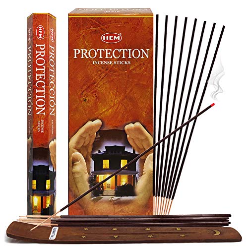 Protection Incense Sticks and Incense Stick Holder Bundle Insence Insense Hem Incense Sticks