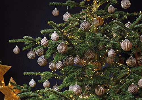 Set van 4 Mini Glazen Kerstballen en Figuren | Feestelijke Kerstdecoratie voor de