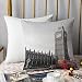 Bedding Fundas de Almohada ,Londres, Big Ben Tower, inicio del puente de Westminster con cabina negra e imagen de autobús Almohada cómodo Sofá rectángulo Funda de Cojín Decoración para El Hogar45x45cm