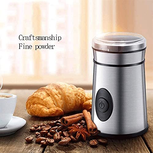 Starfisher Elektrische Kaffeemühle für Bohnen, Gewürze und mehr, Edelstahlklingen, kleine leise Mühle, Getreidemühlen – Bild 3