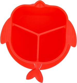 MARMERDO 1Pc Placa De Compartimento Placa De Alimentação Infantil Talheres Para Crianças Placa De Jantar Infantil Placas De Sucção Utensílios De Alimentação Tigela De Silicone Bebê