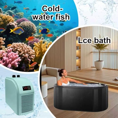 Image of MINI 79 Gallon Aquarium Chiller, Fish Tank Chiller,1 /3 HP Active Aqua Chiller for Axolotl, Aquarium Cooler with LED Display, Pipe, Water Pump