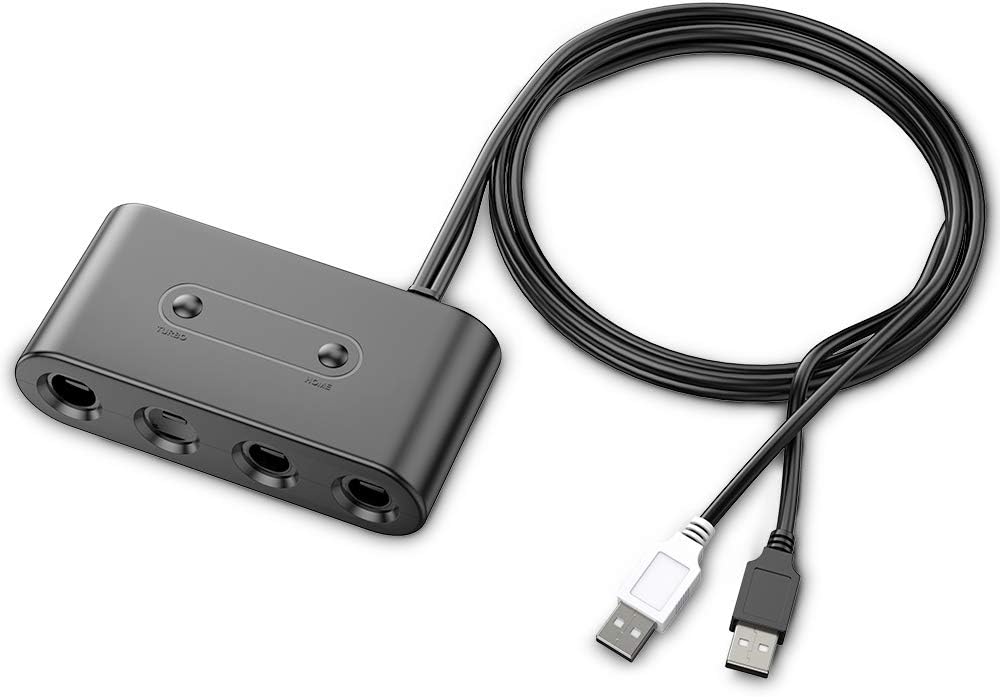 BENGOO Gamecube Controller Adapter for Nintendo Switch, 3 in 1 GC Controller Adapter with 4