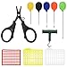 YOTO 10 in 1 Carp Fishing Baiting Rig Tools, Carp Fishing Boilie Kit Incluso Aghi per esche, Pellet Driller, Knot Puller, Braid Line Scissors e Boilie Stopper