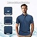 Polo Shirts for Men: Quick Dry Moisture Wicking High Elasticity Convenient Slim Fit Polo Runs Small Order One Size Up Black