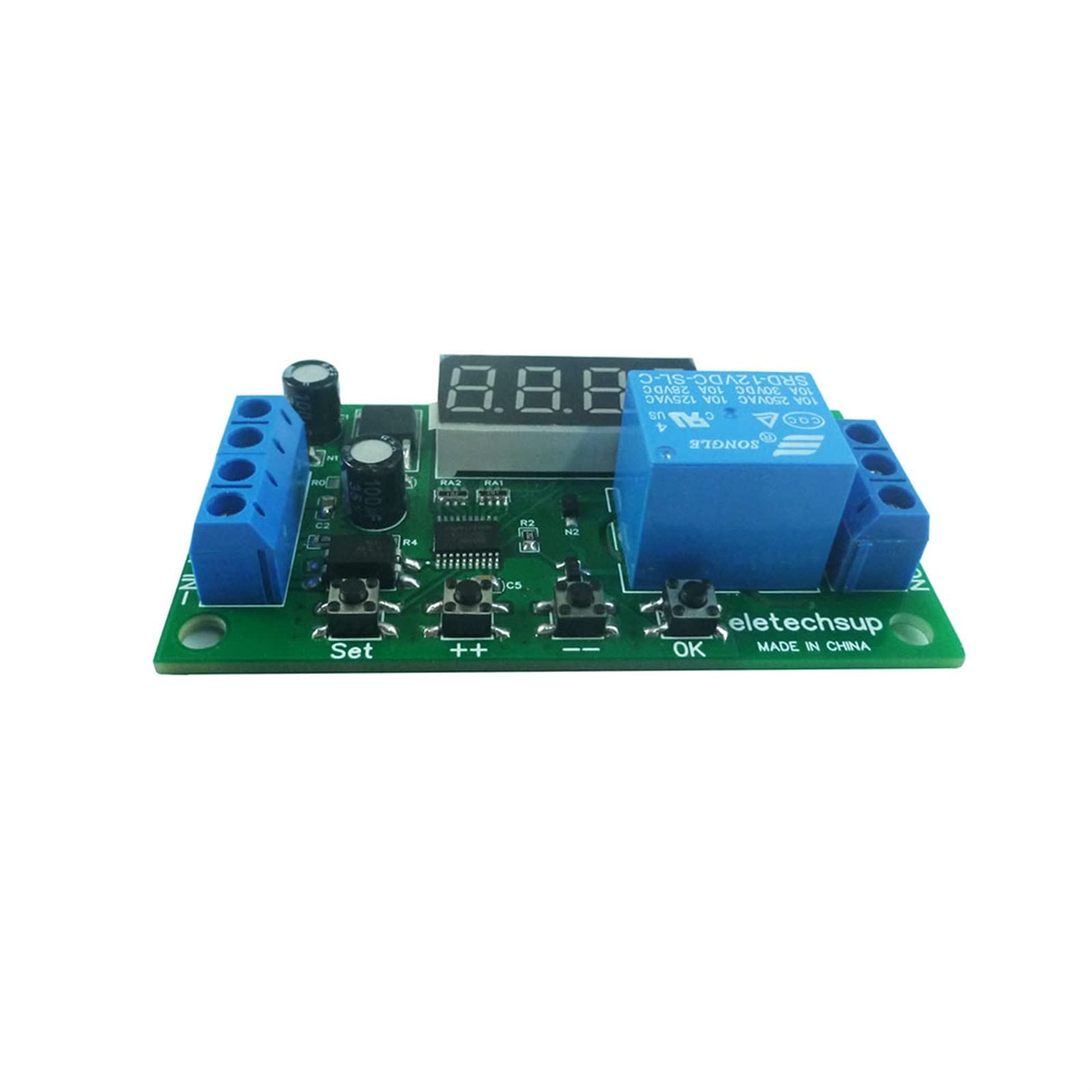 DC 5V 12V 24V Multifunktions-Impulszähler Verzögerungszeitrelais Einfaches Modul(24V)