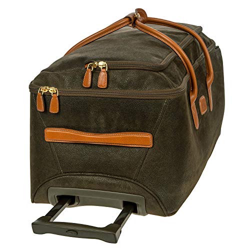 Bric's Life 28 Inch Rolling Duffle Bag Suitcase, Olive
