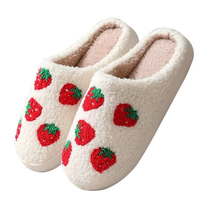 Women's Lovely Fruit Warm Cotton Slippers for Indoor Home Bedroom Walking