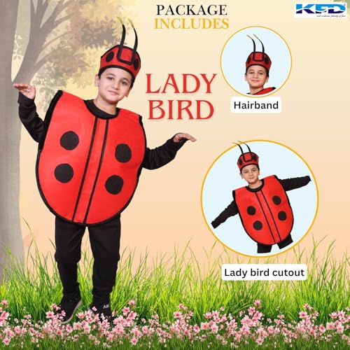 Image of Kaku Fancy Dresses Insect Costume for Kids, Ant, Grasshopper, Lady Bird, Honey Bee Costume for Boys & Girls