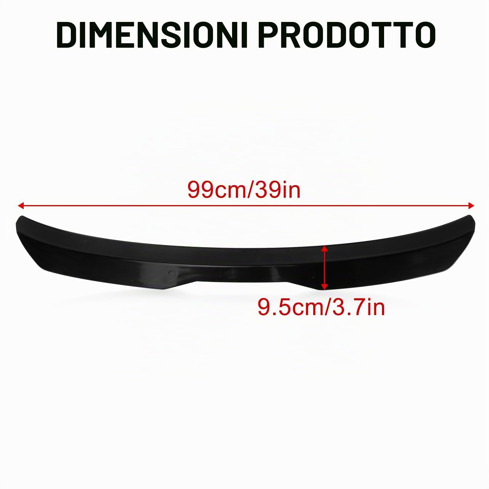 PSLER Spoiler Per Auto per Maxton Mk1 Mk2 Mk3 Mk4 Mk5 Mk6 Mk7 2000-2021 Spoiler Posteriore per Tetto Auto Universale Ala Spoiler per Tetto Lunotto Posteriore Deflettore