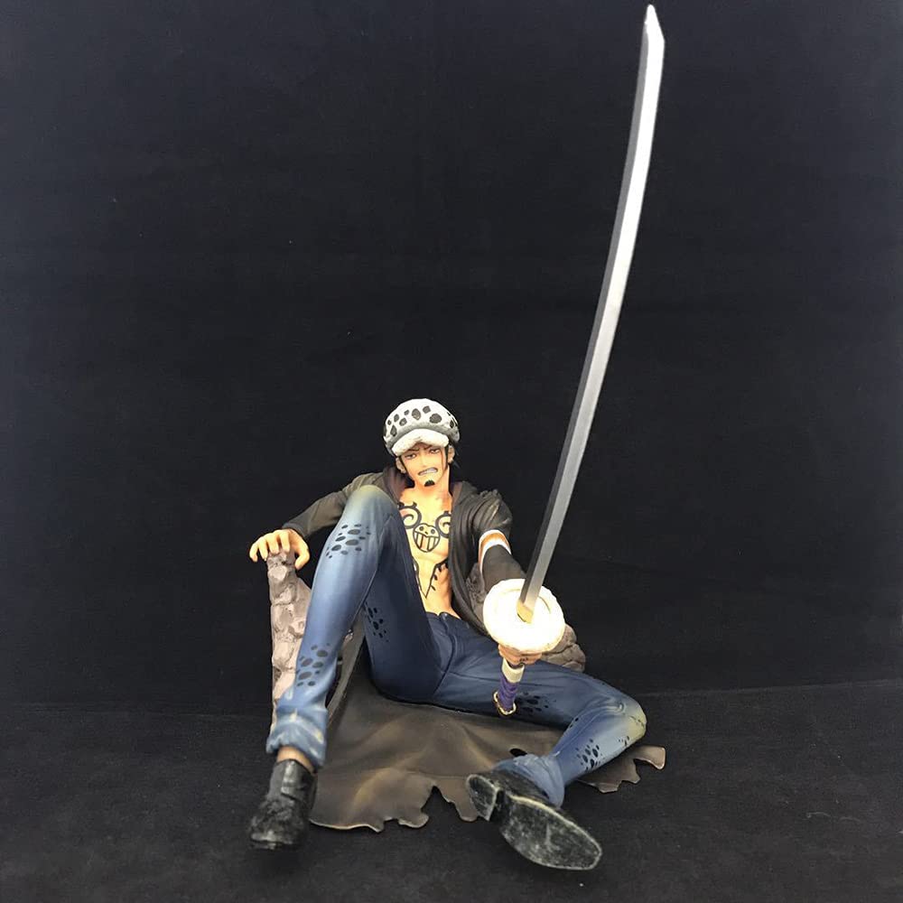 RJDJBF 18cm Japanese Anime One Piece Trafalgar Law Model Anime Trafalgar Law Figure Doll Painted Lim
