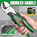 SK 9.5-Inch Cable Cutter, Heavy-Duty Wire Cutter, High Leverage Cable Cutting Pliers with Knurled Handle, Premium CR-V Steel, for Aluminum, Copper, Wire, and Communications Cable