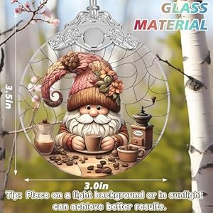 Christmas Ornament - Stained Glass Charming Gnome Ornament - Christmas Home Decor - Christmas Tree Ornament - Holiday Ornament - Holiday Present Ideas - Gift Exchange - Coffee and Gnome Christmas Ornament Stained Glass Charming Gnome Ornament Christmas Home Decor Christmas Tree Ornament Holiday Ornament Holiday Present Ideas Gift Exchange Coffee and Gnome