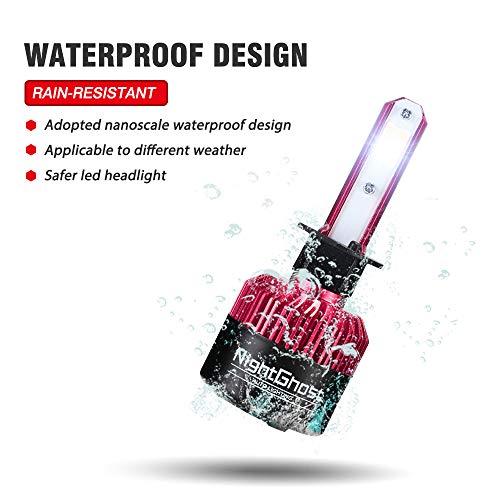 NightGhost H1 LED faro 72W 9000LM, 6500K, 9V-32V