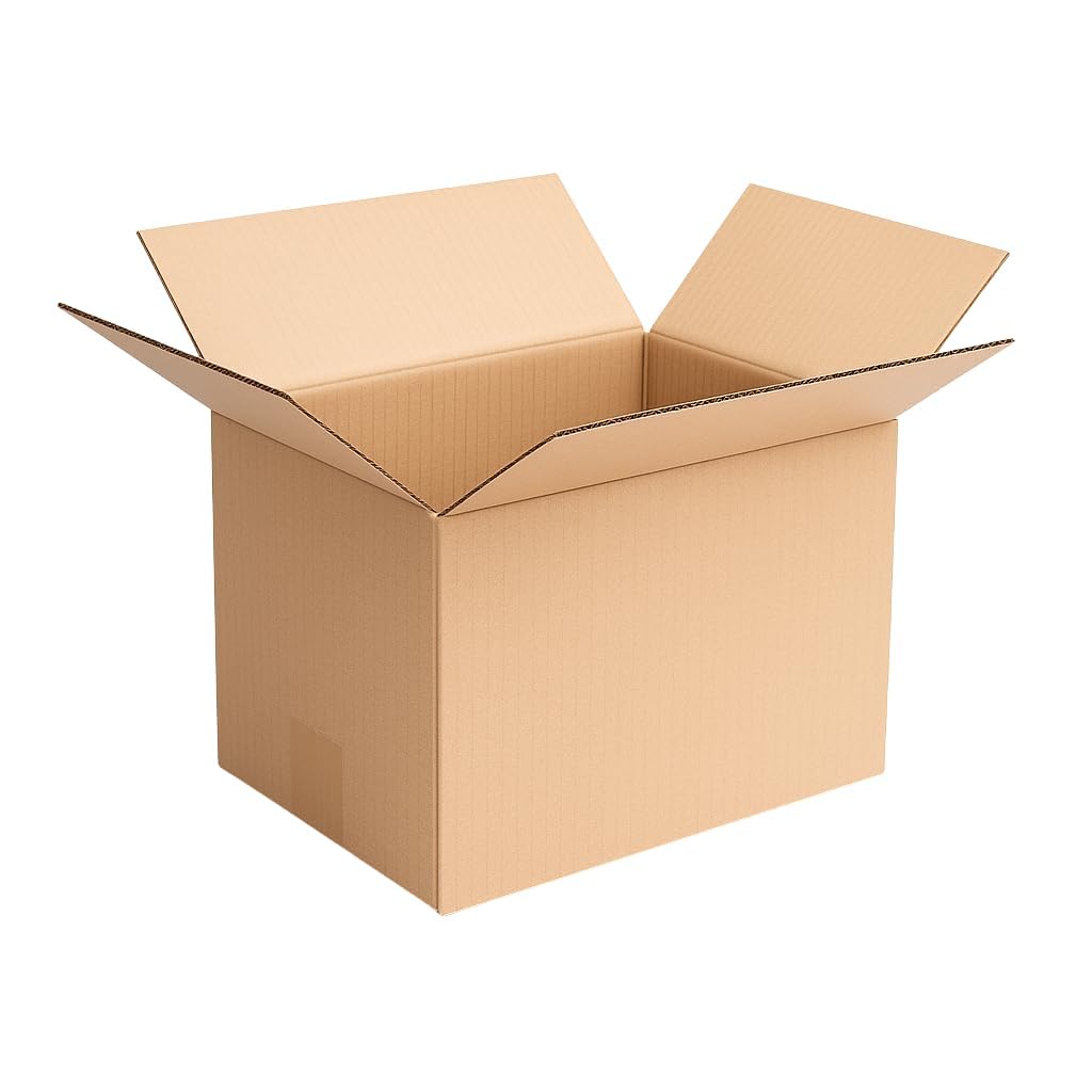 Versandkarton Karton 300 x 215 x 140 mm (Außenmaß 305 x 220 x 145 mm) Faltkarton Verpackungen Bücherkartons 1-wellig rechtekig mit Deckel Braun (200 Stück)