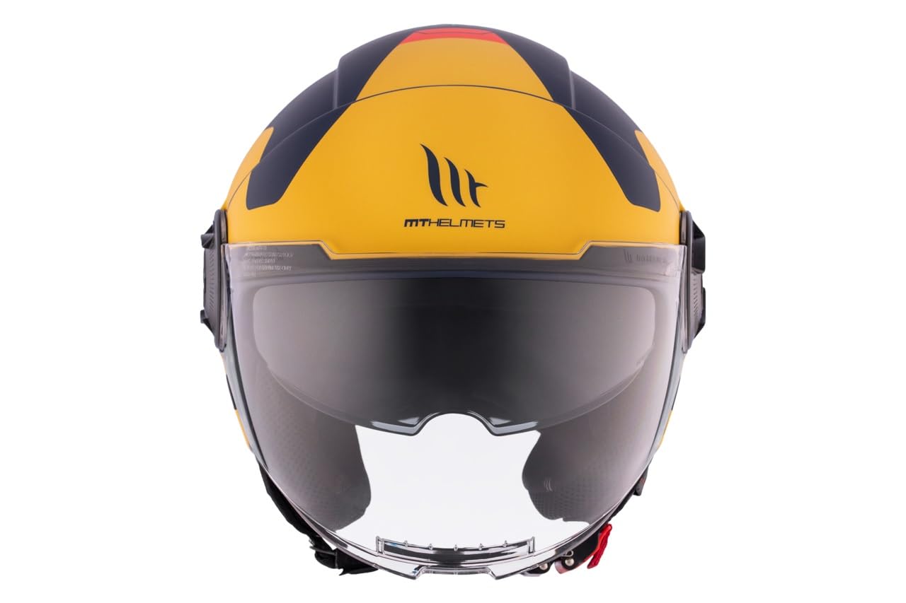 MT Helmets Viale SV S – Casco Moto Jet Urbano con Visor Solar Retráctil, Interior Lavable, Pantalla Larga y Calota HIRP | Homologado ECE 22.06 & DOT