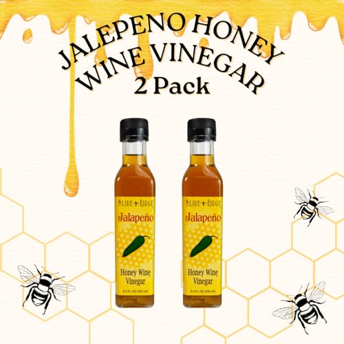 Slide Ridge Jalapeño Honey Wine Vinegar 8.5 fl oz - Create enticing marinades, glazes, and dressings! 2 Pack - Thumbnail 2
