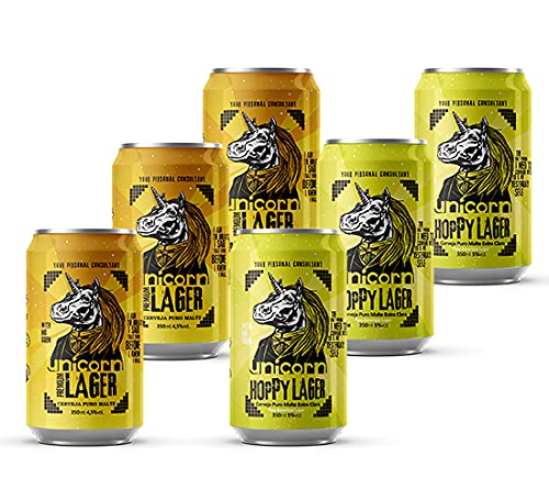 KIT CERVEJAS UNICORN LAGER 2 CAIXA C/6 LATAS 350ML