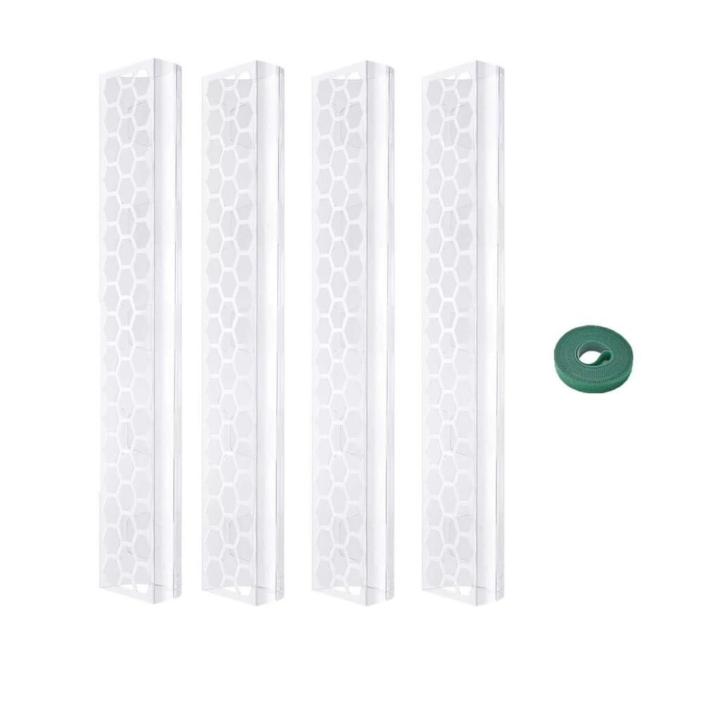 Myqqhbs 4 Pcs 17 Inch Plastic Moss Pole for Plants Monstera,Designed Specifically for Climbing Plants, Stackable Plant Support