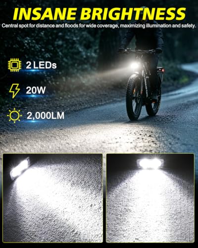 Image of 3 Inch LED Pod with XT60 Connector 20W CREE LED E-Bike Headlight | High Intensity CREE LEDs, Spot Flood Combo Beam, Small Offraod Driving Hea light for Dirt Bike Truck Motorcycle ATV UTV SUV
