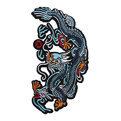 大きいアイロンワッペン 龍