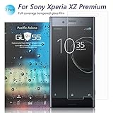 [2-Pack]Sony Xperia XZ Premium Screen Protector, Pacific Asiana [9H Hardness][Bubble-Free Installation][Anti-Scratch][Anti-Fingerprint][Tempered Glass]HD Clear Screen Protector for Xperia XZ Premium