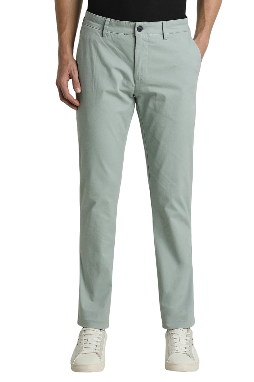 peter england Men's Regular Fit Mid Rise Pants-picture-19