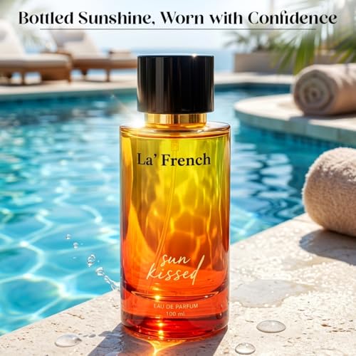 Image of La French Sun Kissed Unisex Perfume 100ml | Long-Lasting Eau De Parfum | Sophisticated Fragrance with Bergamot, Patchouli & Cedarwood Notes | Premium Perfume for Men & Women