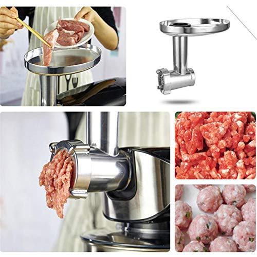 Küchenmaschine Mixer Machine, 7,5 Liter-Edelstahl-Fleischwolf, 6-Gang-Planeten Rührsystem, 1500W Elektromotor Knethaken… – Bild 6