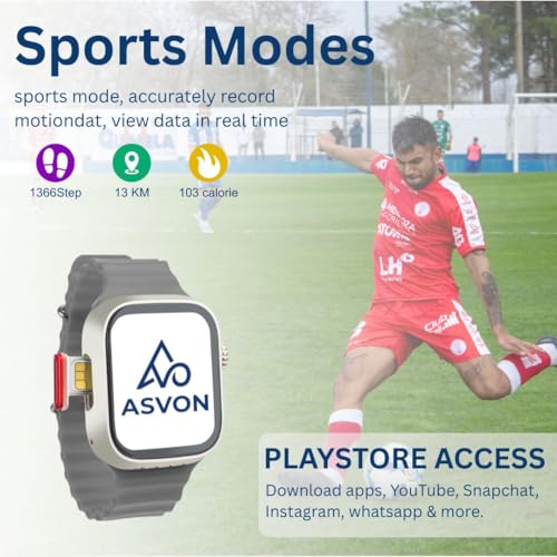 Image of GS29 5G /4G SIM Smartwatch, Android Calling Smart Watch with GPS, Fitness Tracker, App Support, Volte Calling, with SIM sLOTwith Pink Silicone & Magnetic Bands