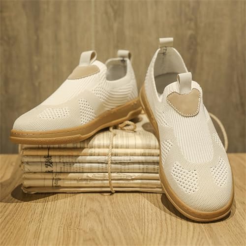 Men's Fashion Slip-On Canvas Barefoot Shoes Minimalist Wide Toe Zero Drop Sneakers Lightweight Breathable Mesh Loafers for Walking Running Daily3