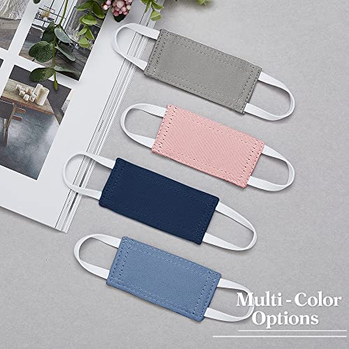 Image of PONY DANCE Baby Door Latch Cover Closer - Nursery Door Silencer with Strong Elastic Straps, Thick Solid Cushion for Noise Reduction, Prevents Slamming, 3 Pieces, 4W x 2L Inches, Navy Blue
