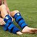 OPED Solushin Shin Splint Support Brace with Rubber Nodes, Adjustable Calf & Shin Support for Men & Women, Counter-Traction Technology | Medium, Left