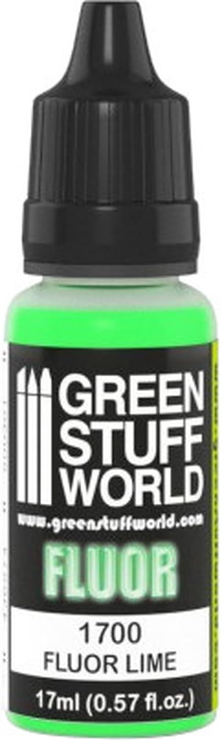 Green Stuff World Lime Fluor Model Paint 17ml 1700