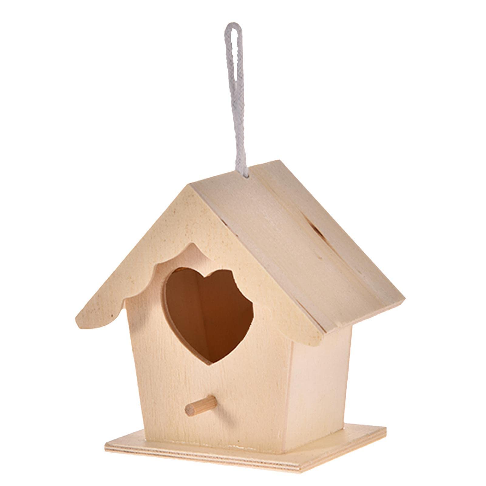 Vogelhäuser - Zedernblaues Vogelhaus - Handgemachte natürliche Vogelhütte für Hinterhof/Innenhof/Terrassendekoration, Vogelnest